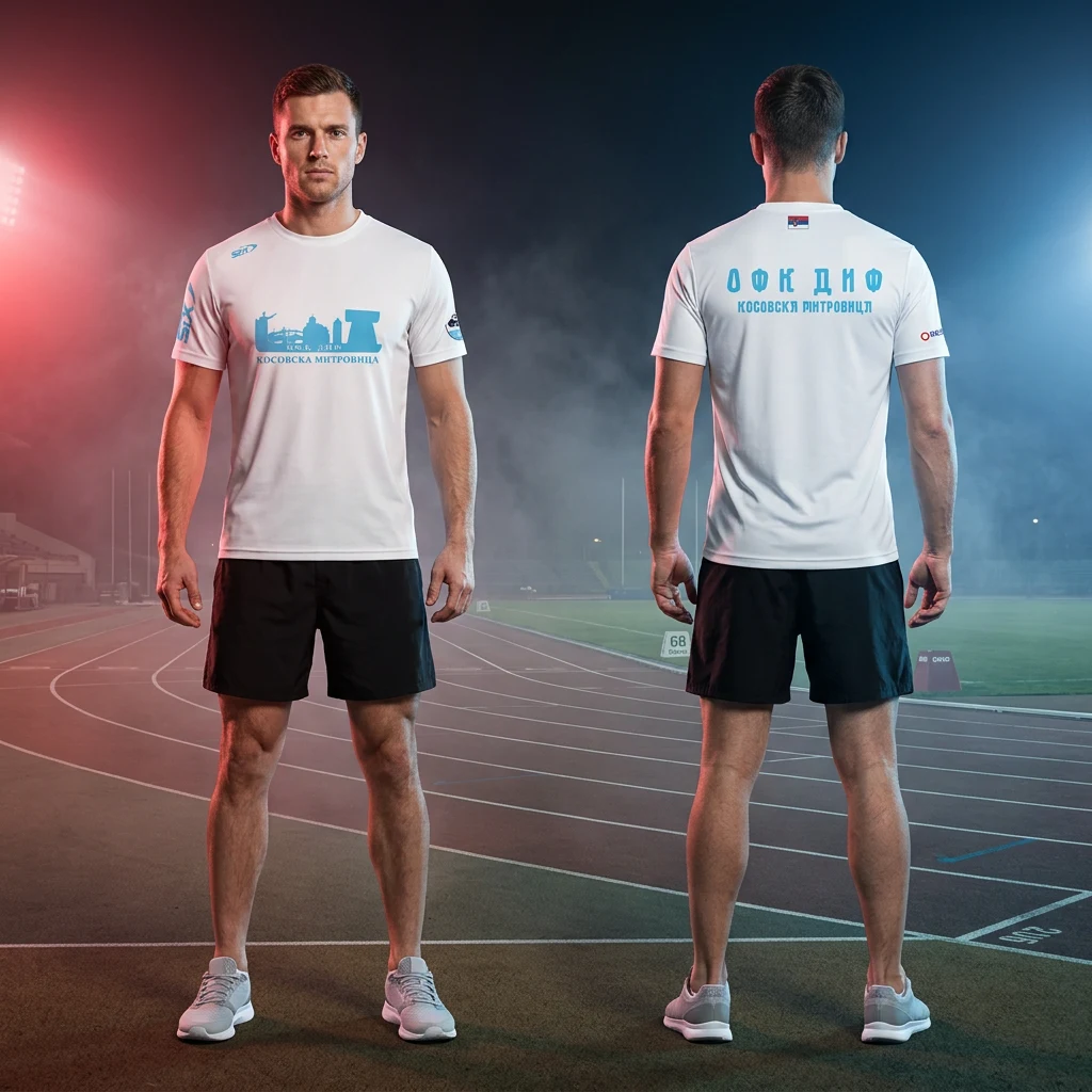 Duks ili majica Sportex po meri kluba — model 11, prednji i zadnji prikaz na sportistima